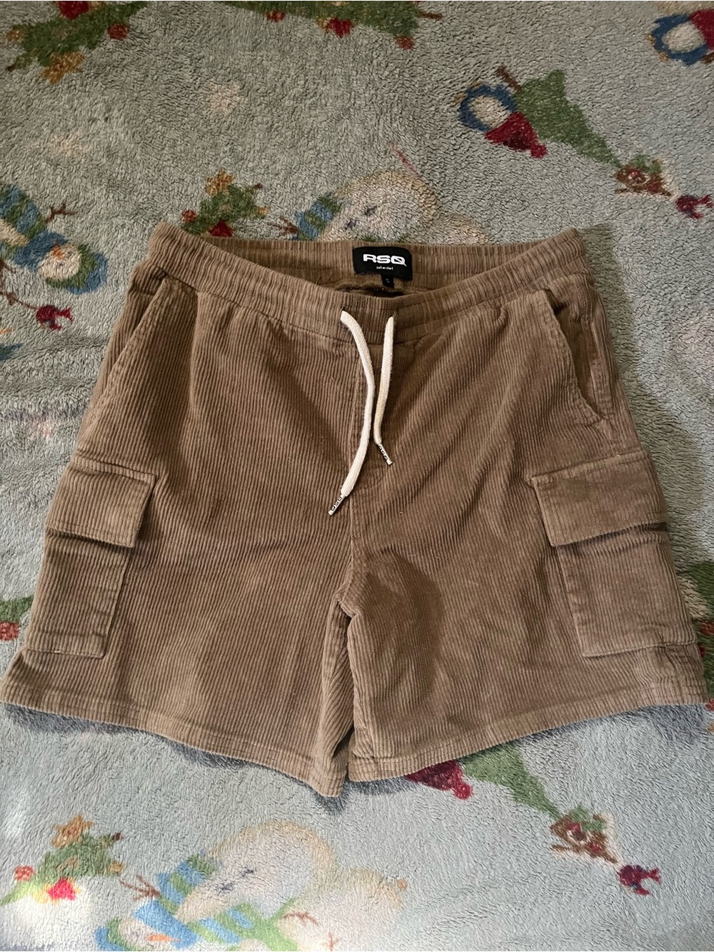 RSQ Men's Cord Cargo Pull On Shorts